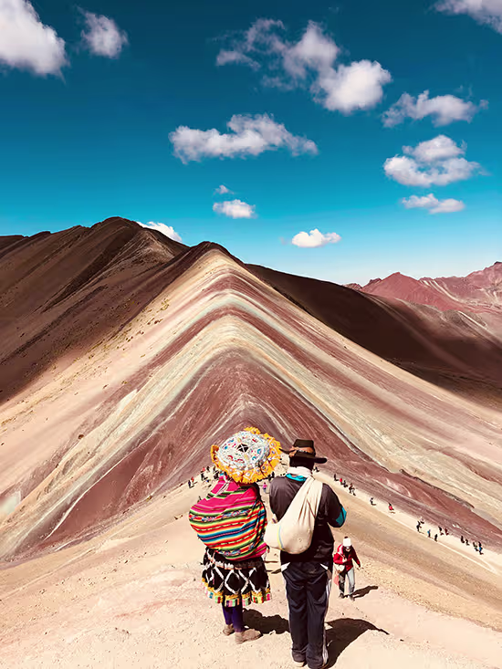 Man in mountains of Peru